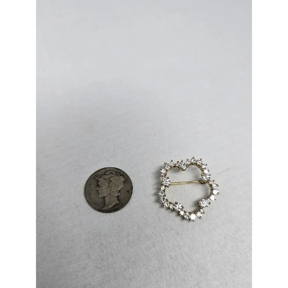 Vtg Kurt Wayne 18k Gold 1.74ctw Master Diamond Brooch Pin - Picture 3 of 9